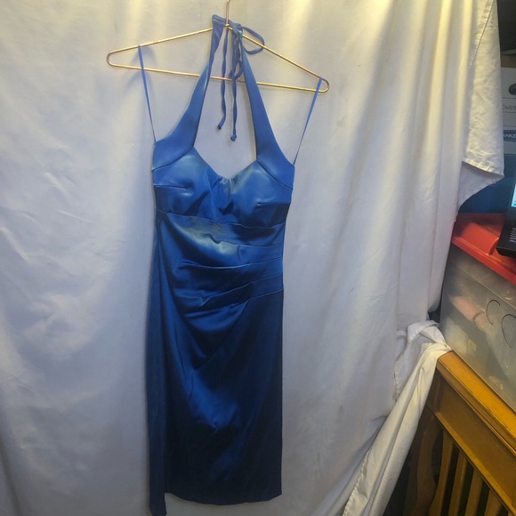 NWT Cache Blue Halter Dress 10 - Picture 9 of 13
